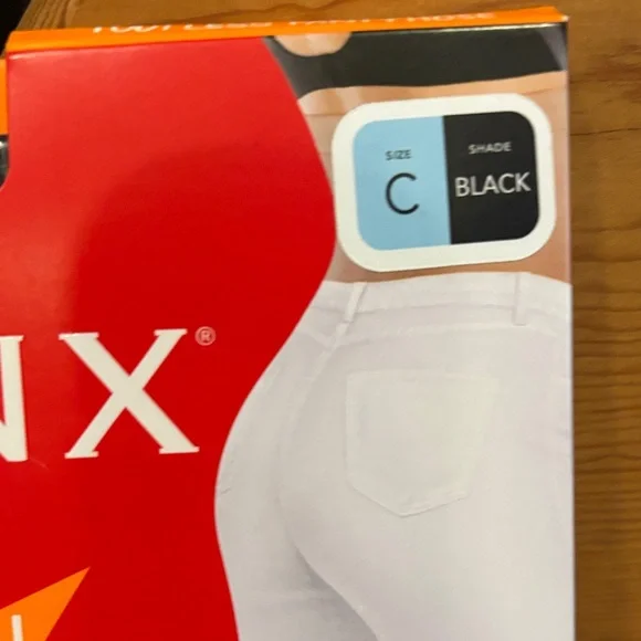 SPANX High-Waisted Footless Pantyhose in color black size C - Picture 3 of 5